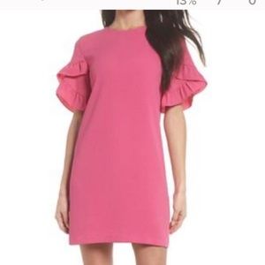Charles Henry Pink Ruffles Sleeve Dress size- Med